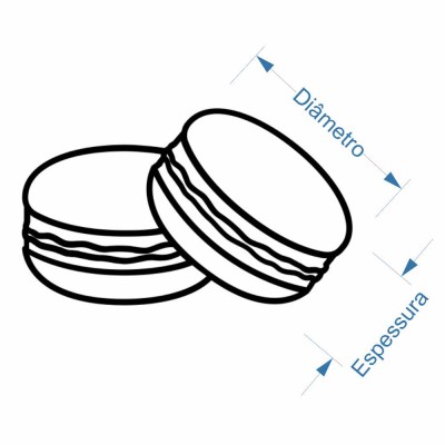 Caixa para 7 a 8 macarons - Lilás