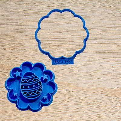 Cortador de biscoito - Ovo de Páscoa Arabesco - margarida