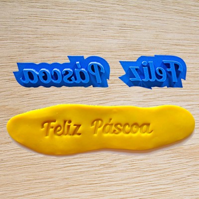 Marcador frase - Feliz Páscoa