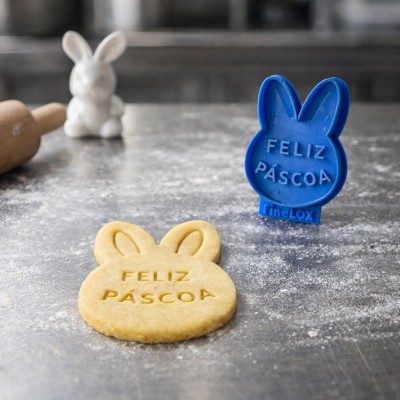 Cortador de biscoito - Feliz páscoa - PAS015