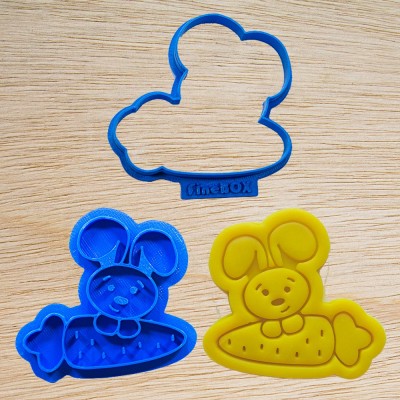 Cortador de biscoito - Coelho com cenoura - PAS024