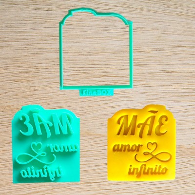 Cortador de biscoito - Mãe amor infinito - Dia das mães - DM030