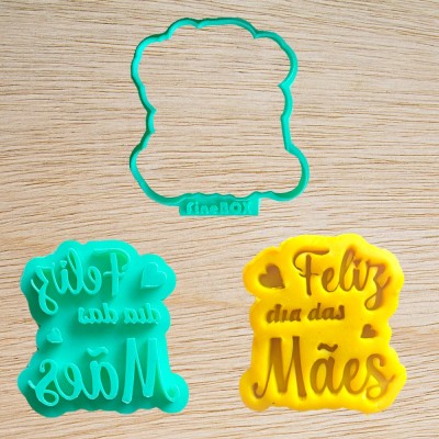 Cortador de biscoito - Feliz dia das mães - DM031
