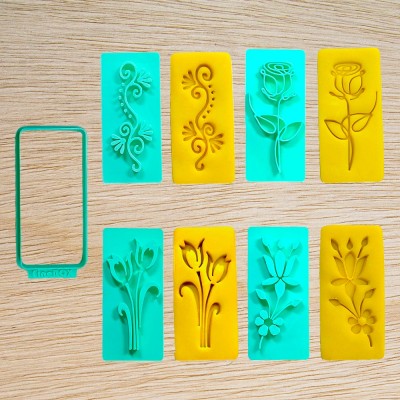 Cortador de biscoito - Kit floral - DM033