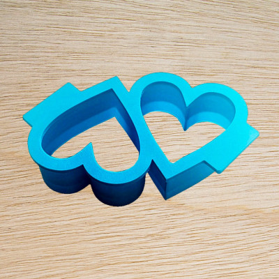 Cortador de biscoito - Coração duplo - CB041