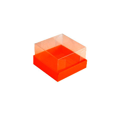 Caixa para 1 brownie - Laranja intenso