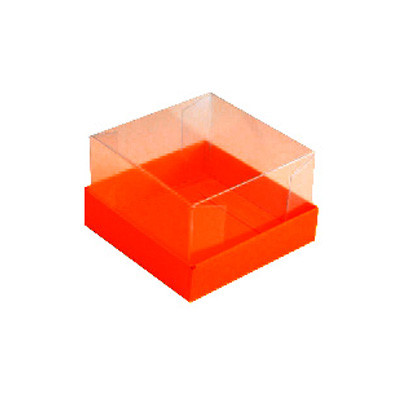 Caixa para 1 brownie - Laranja intenso