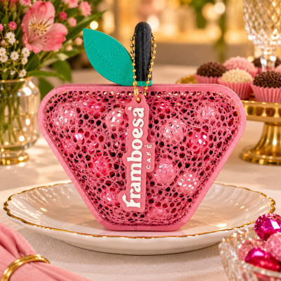 Framboesa Porta Bombons - Termo formada 3d - Lembrancinha Festa Decoração