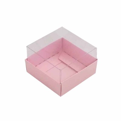 Caixa 1 macaron - Rosa Bebê